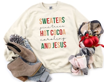 Christmas Sweatshirt for Women/Christmas Crewneck Sweatshirt/Holiday Sweatshirt/Cute Christmas Sweater/Holiday sweater/Christmas tree shirt