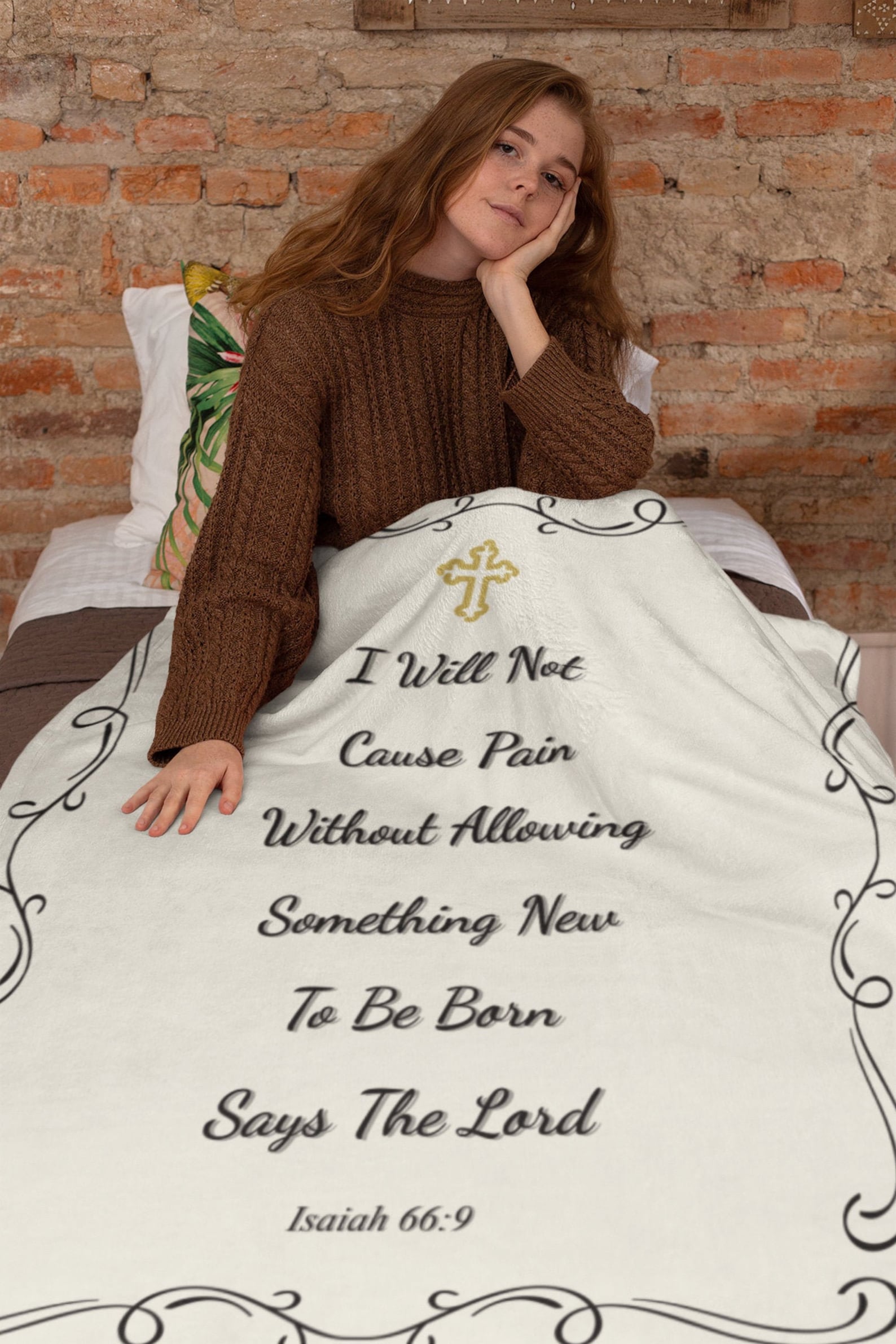 Christian Throw Scripture Baby Blanket Kids Blanket Baby  Etsy