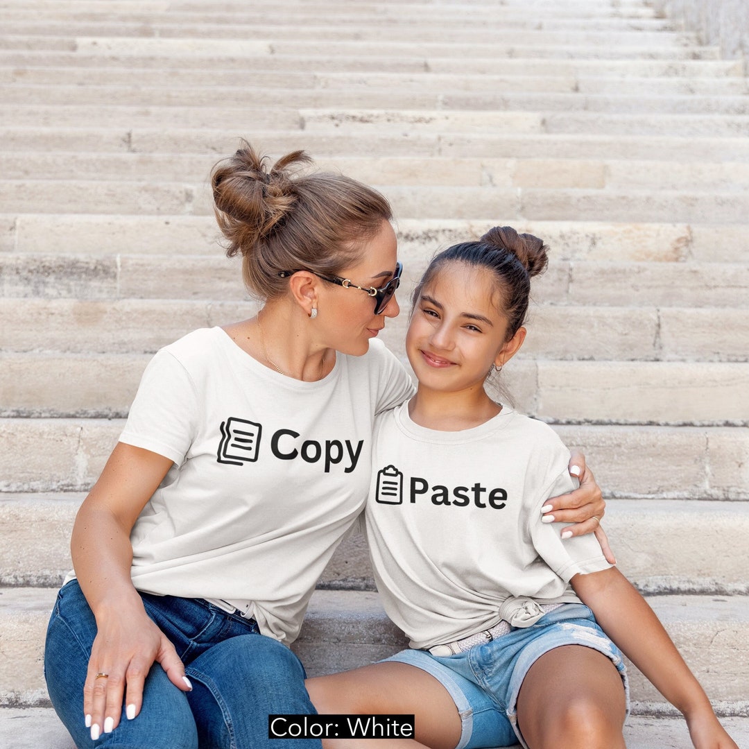 Mommy and Me Matching Shirts/copy and Paste Shirts/family Shirt Set ...