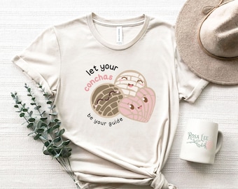 Funny Concha Shirt/Mexcian Sweet Bread Shirt/Pan Dulce t-shirt/Gift for Concha Lover/Funny Latina Shirt/Hispanic Culture/Pink Concha t-shirt