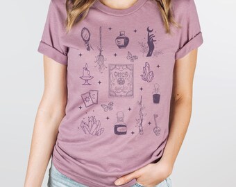 Witch Shirt/All Things Witchy T-Shirt/Halloween Shirt/Witchy tee/tarot card shirt