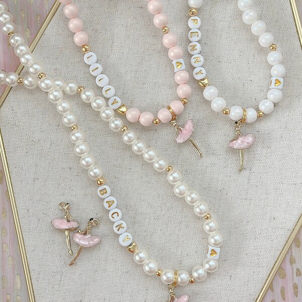 Little Girl Ballerina Necklace Etsy