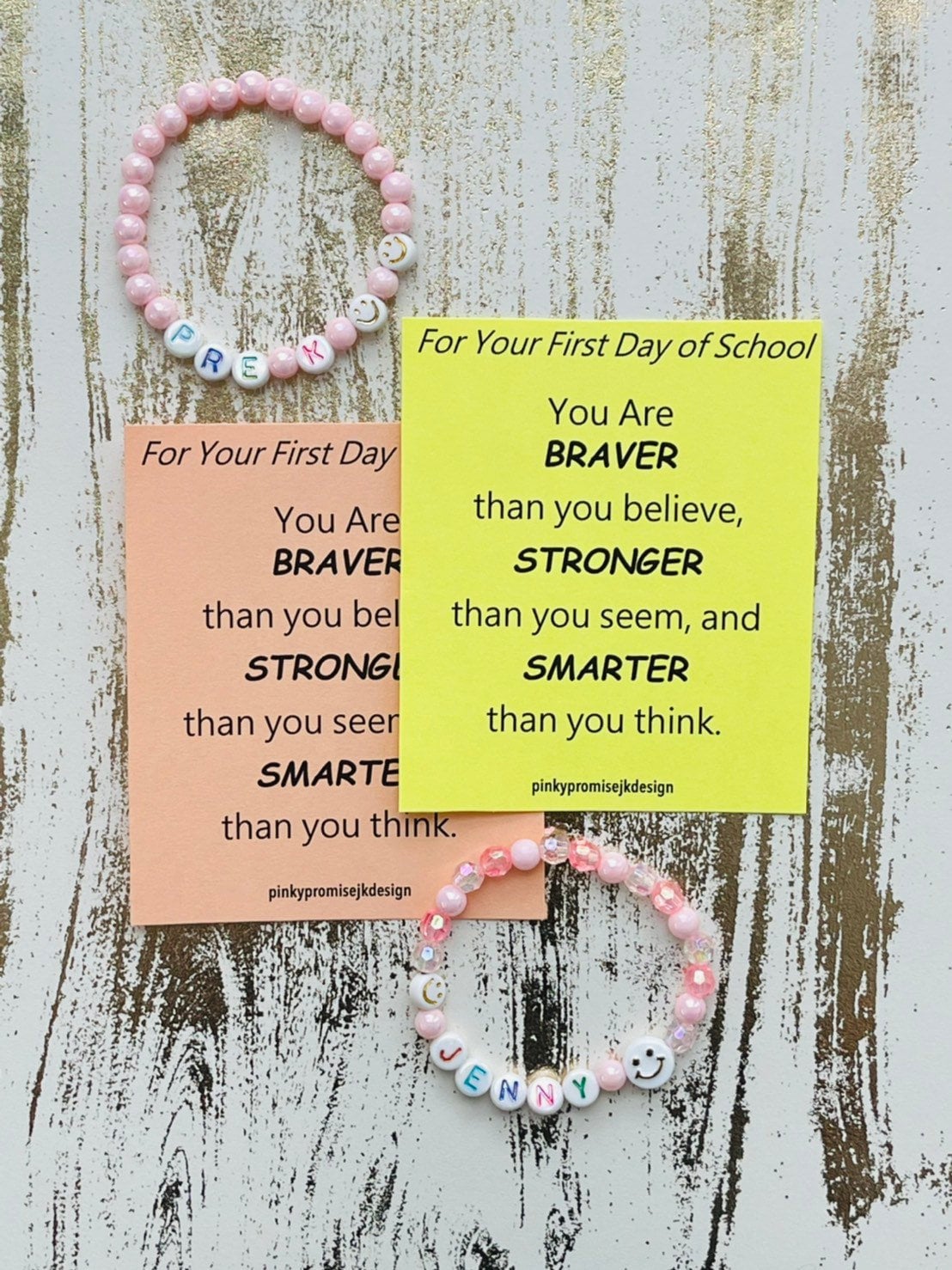 Back to School Bracelet First Day of School Bracelet Etsy