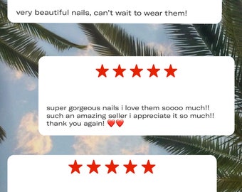 REVIEWS | FROM DEPOP :) | Pressed Paradise Nails