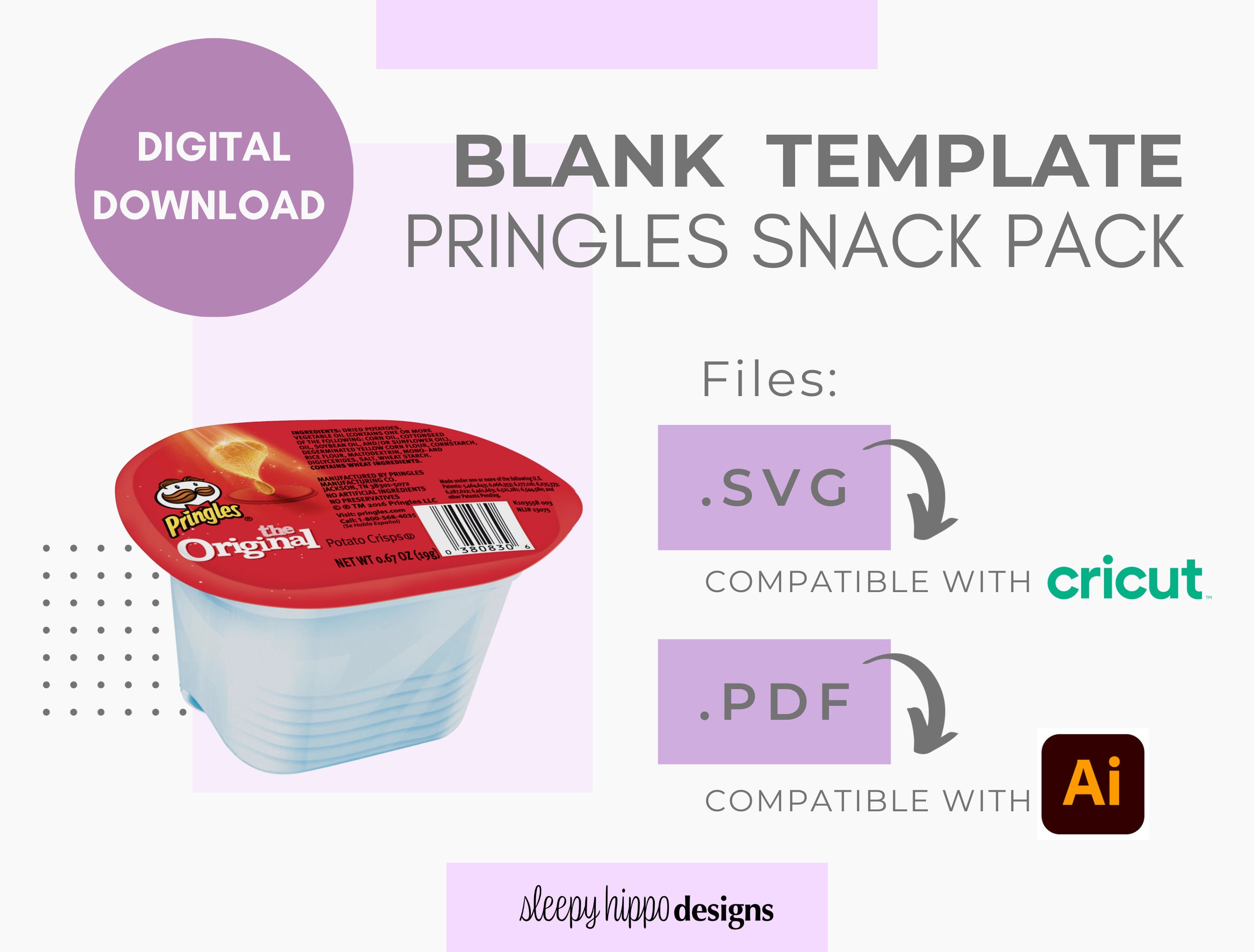 Pringles Snack Stack Label Pringles Snack Stack Sticker Pringles Blank Template Blank Label ...