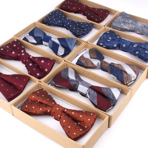 Wedding Bow Tie,Woven Bowtie,Groom Bow Ties, Men's Bow tie,Bow Ties For Men,Wedding Gifts,Prom Bow tie,Gifts For Men,Bow ties With Gift Box