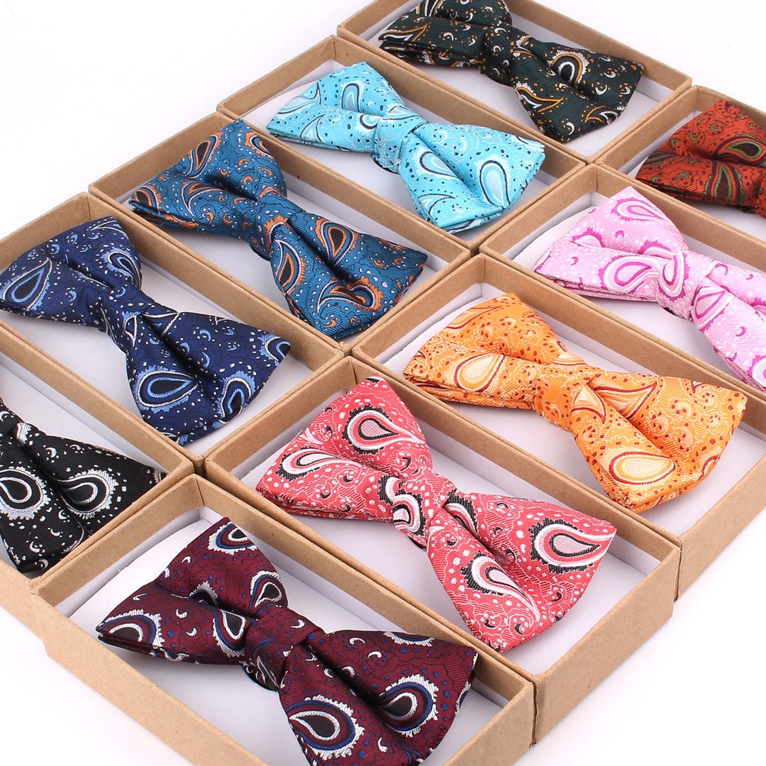 Wedding Bow Tie, Paisley Bow Tie,groom Bow Ties, Men's Bow Tie,bow Ties