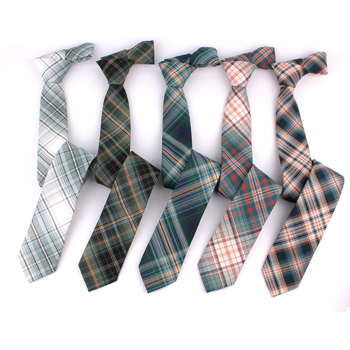 Cotton Neck TiePlaid NecktieNeck Tie For MenWedding Neck | Etsy