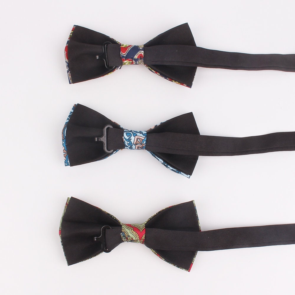 Satin Soft Print Fabric Tie SetWedding Neck Ties and Face Etsy