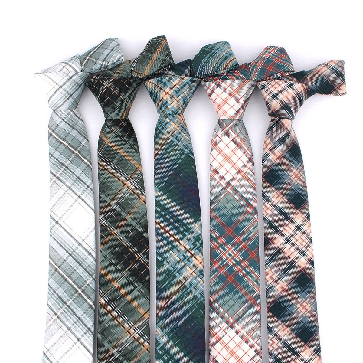 Cotton Neck TiePlaid NecktieNeck Tie For MenWedding Neck | Etsy