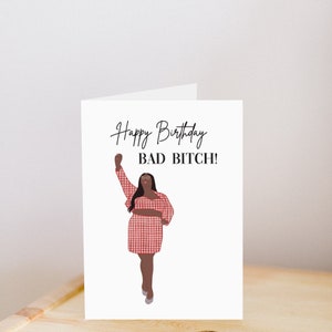 Printable Lizzo Birthday Card / Bad Bitch /