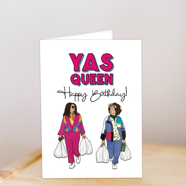 Printable Abbi and Ilana Birthday Card | Broad City | YAS QUEEN | Broad City Card