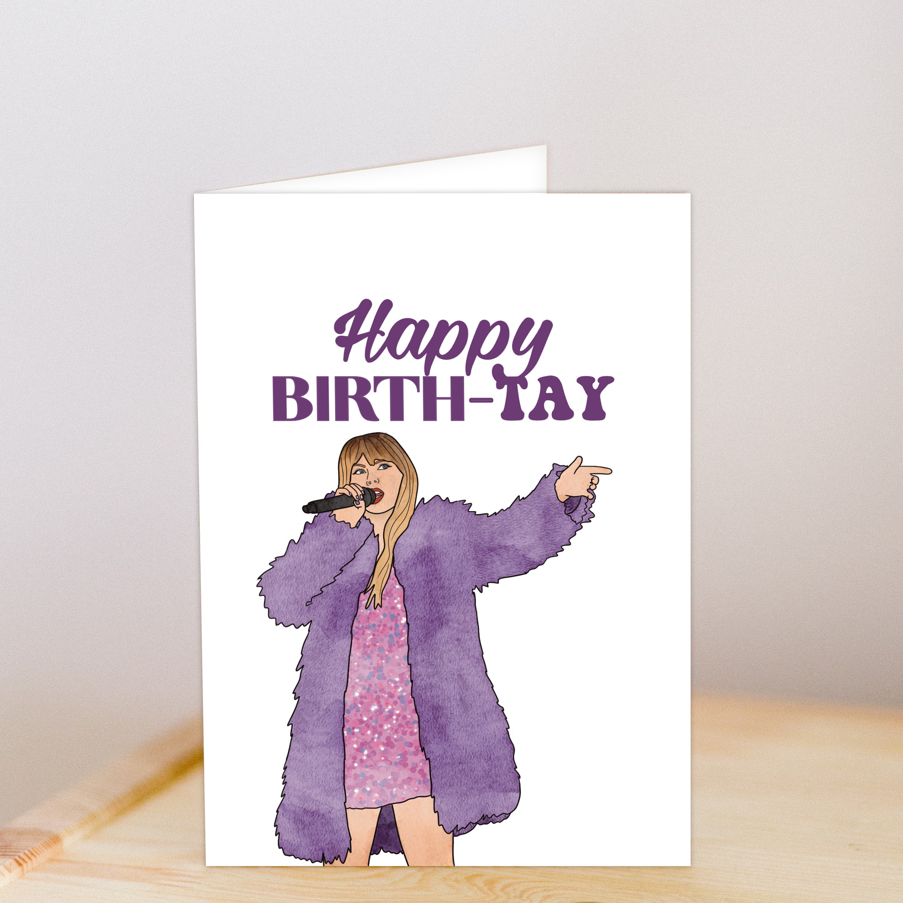 Taylor Swift Birthday Card, Birth Tay, Swifty, Birthday Card. Gift for her