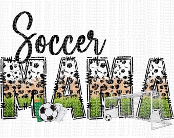 Soccer Mama | Soccer Doodle Font | Soccer PNG Cut File | Soccer Mom | Soccer Shirt Design | Soccer Game Day | 600 DPI