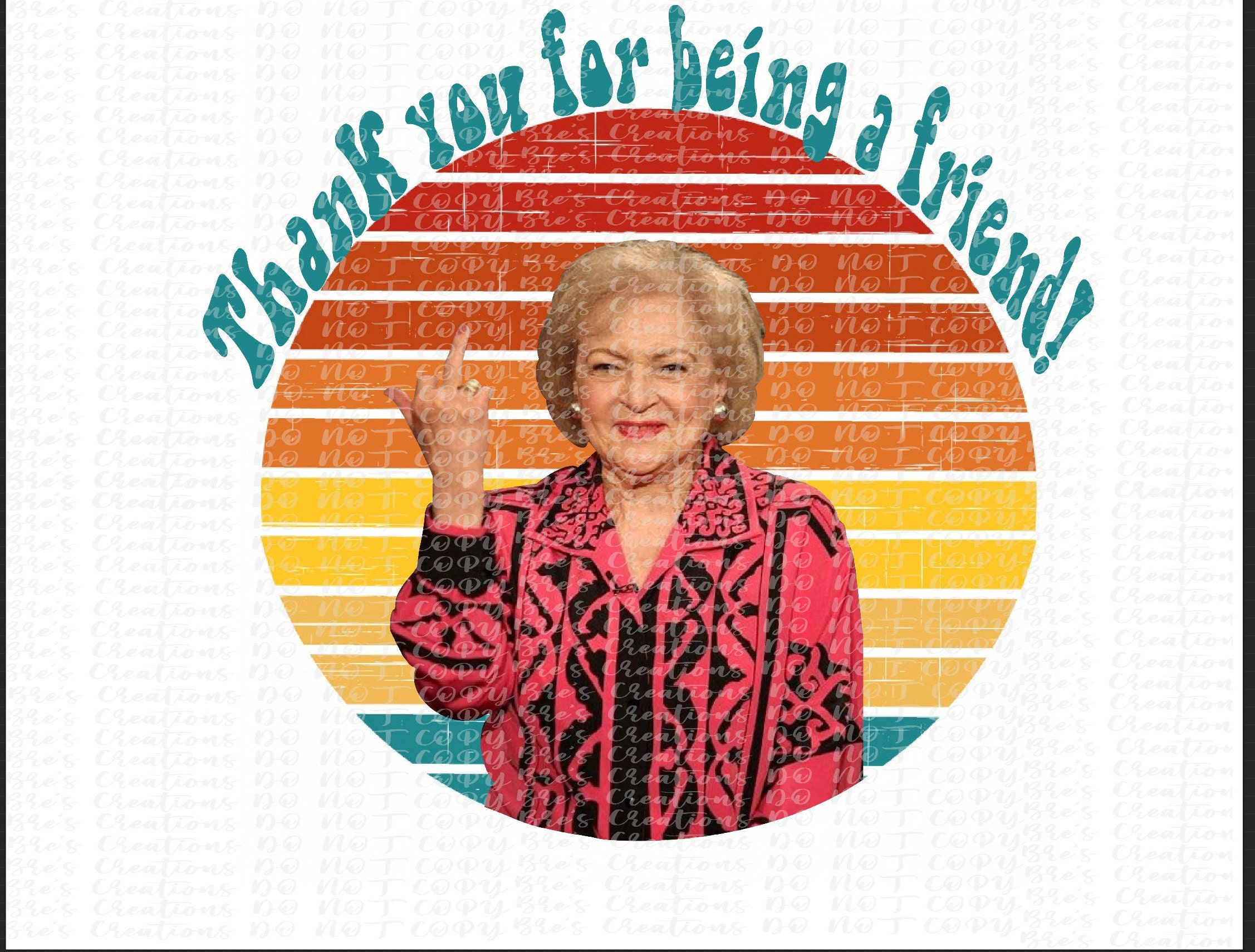 Betty White Png, Retro Betty White Png, Golden Girls Digital Download