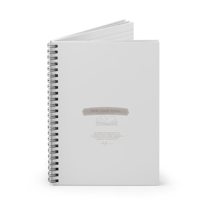 Bible Study Notes - Spiral Notebook Journal, Lined Bible Verse Christian Prayer Journal