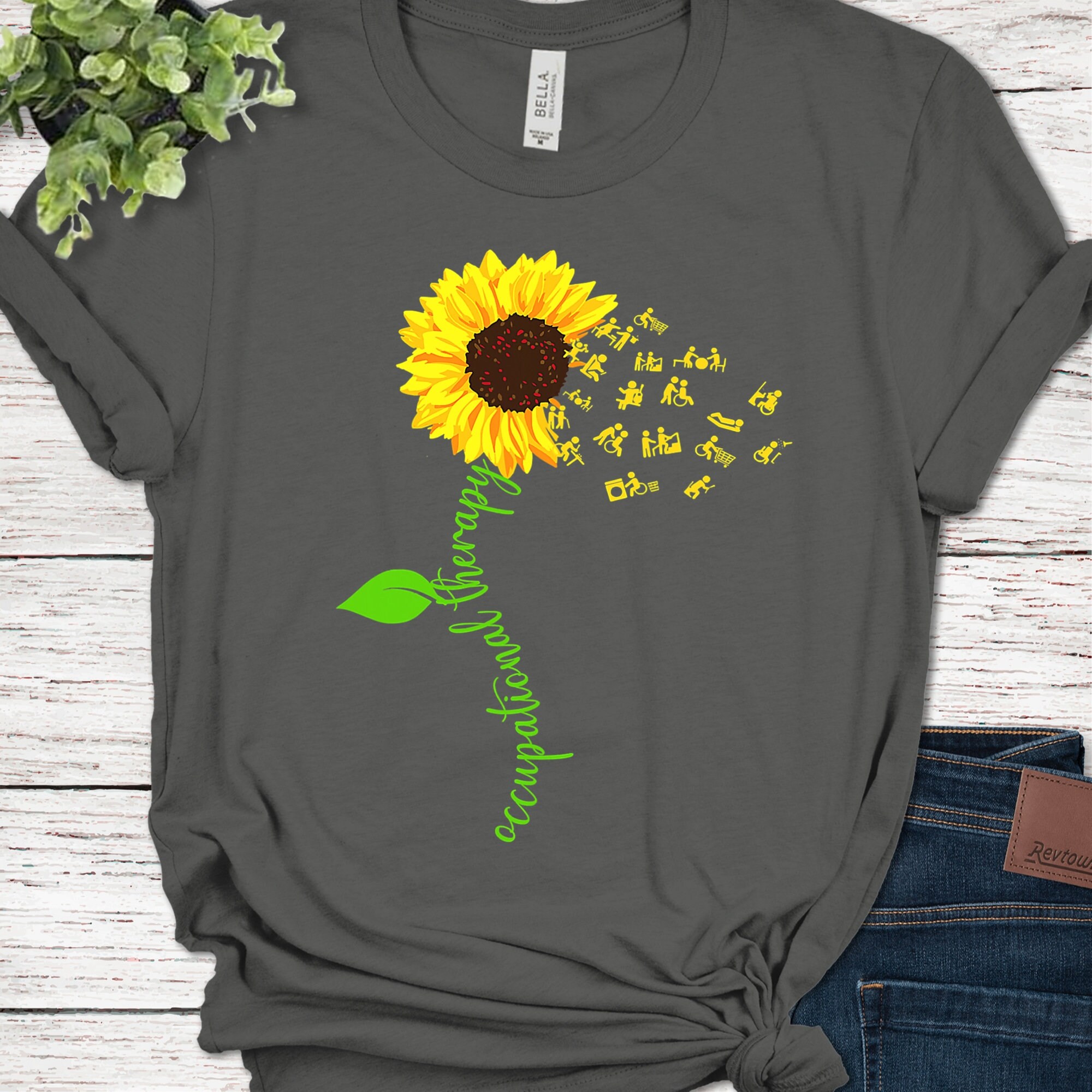 Sunflower Occupational Therapy Costume OT Therapist T-Shirt | Etsy