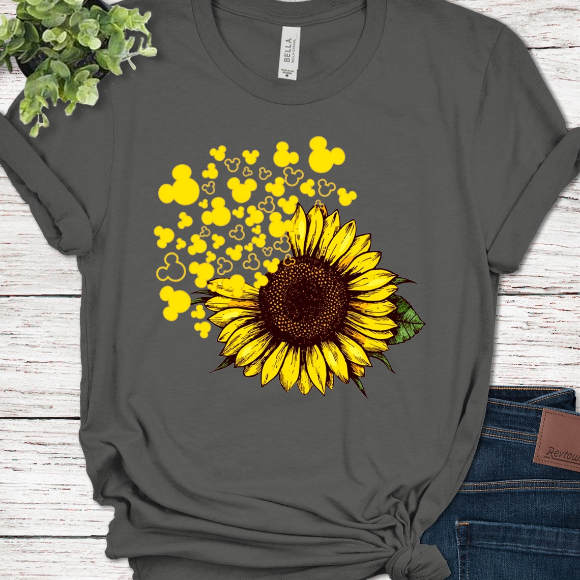mickey sunflower shirt