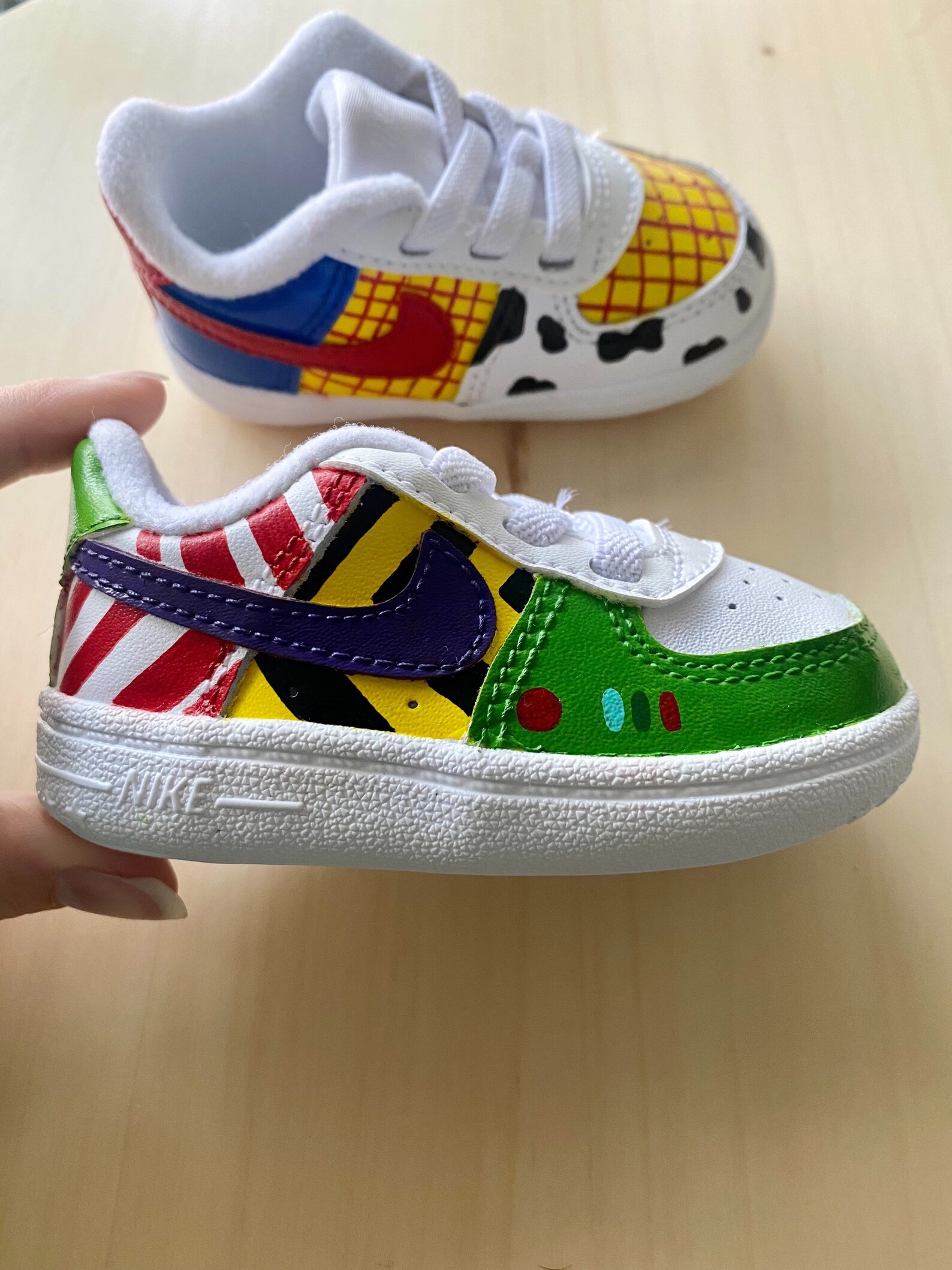 Spielzeuggeschichte Nike Crib AF1 Handbemalte Kleinkind | Etsy