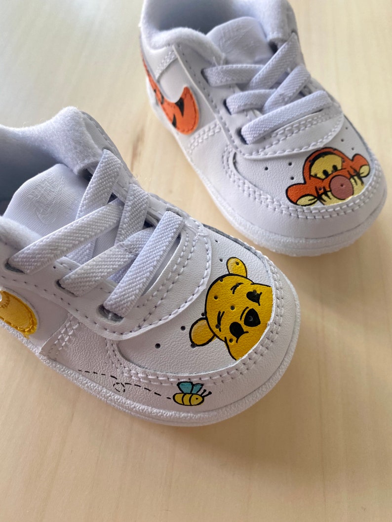 Winnie the Pooh Toddler Nike Crib AF1 Sneakers Size 3C READY | Etsy UK