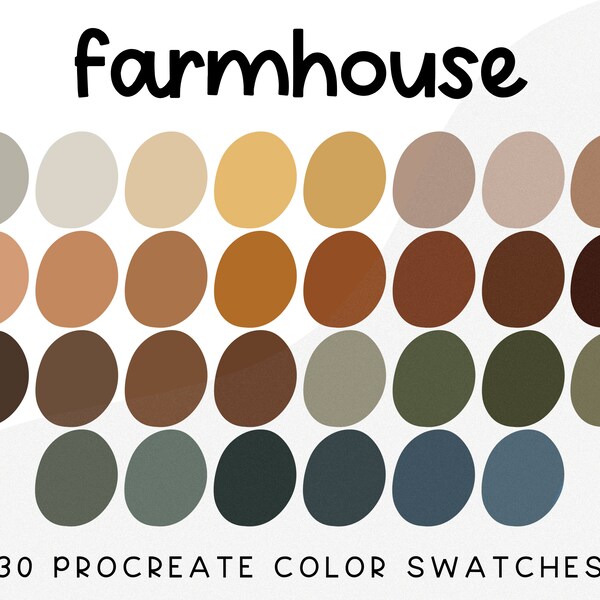Farmhouse Color Palette - Etsy
