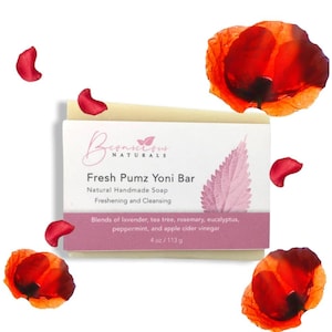 Fresh Pumz Feminine Bar Soap | Gentle Plant-Based Cleanser for Daily Body Care | Handmade Vegan Soap | Bconscious Naturals