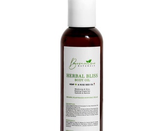 Shave Oil,Herbal Bliss 2-1 Shave Body Oil