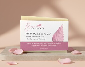 Feminine Bar Soap for Women – Gentle Yoni Cleanser, Plant Based Intimate Wash, Handmade Vegan Body Soap