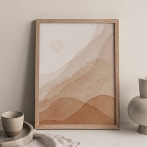 Faith can move mountains Minimal art, Printed & Shipped, Modern Scripture Decor, Bible verse prints, Christian Home Decor, Christian Print