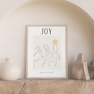 Joy Bible verse print Galatians 5 | Printed & Shipped | Modern Scripture Décor | Bible verse prints | Christian Home Décor | Christian Print