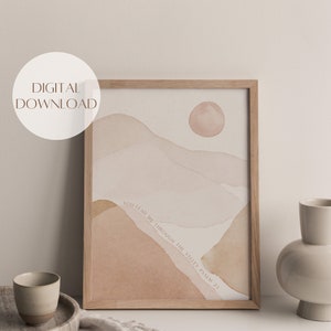 Psalms:23 | Minimal art | Digital Download | Modern Scripture Decor | Bible verse prints | Christian Home Decor | Christian Print