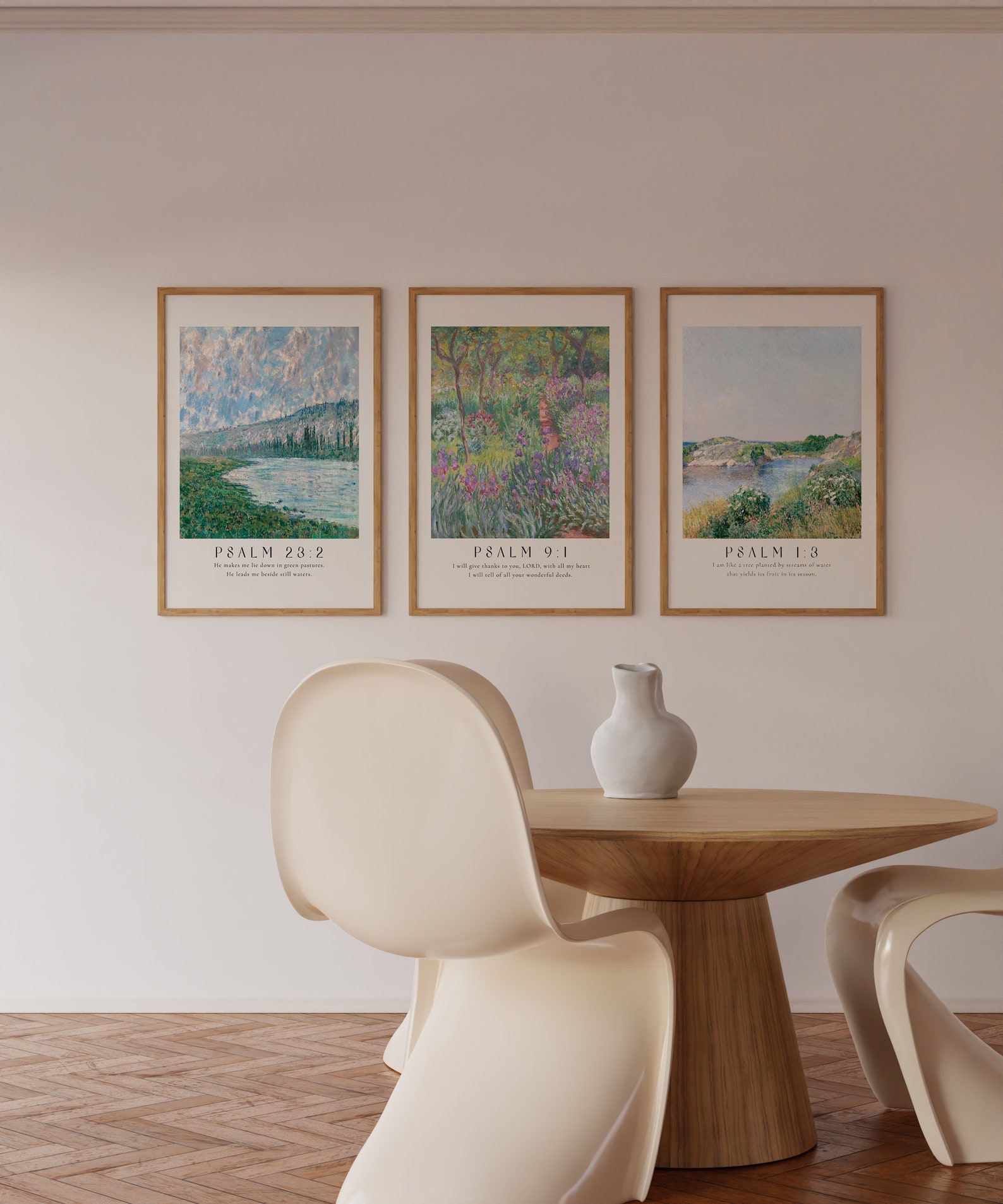 Set of 3 Psalm Collection Printable Wall Art | Digital Download | Monet ...
