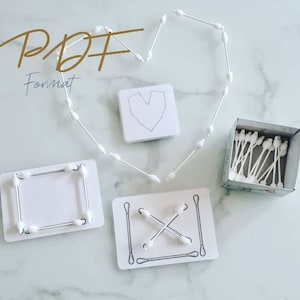 PDF Cotton Swab Placement Game Montessori, Cotton Swabs, Learning