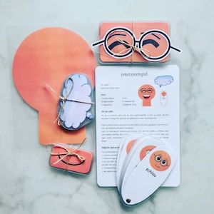 Emotionen Spiel für Kinder nach Montessori, Gefühle erkennen und Menschen verstehen