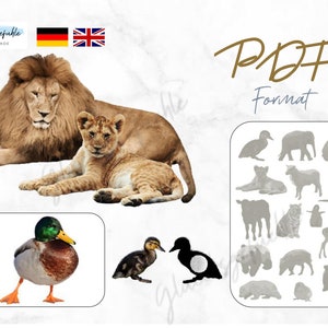 PDF animal children and their parents, animals and their children, babies, PDF animals and their kids