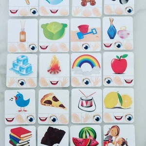 Cartes Montessori 5 Sens pour l’apprentissage, avec parenthèses