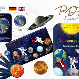 PDF Solar System Complete Package, Space, Homeschool, Montessori, Printable, Activity Busy Book
