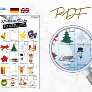 PDF Christmas treasure hunt, christmas scavenger hunt, advent treasure hunt