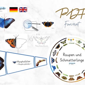 PDF Butterfly adventure set, PDF Butterfly adventure set, Montessori
