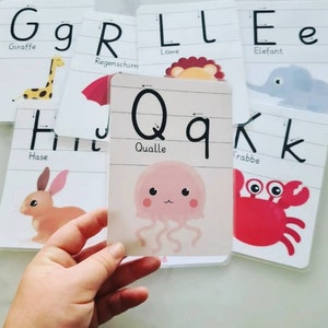 Anlautposter | Alphabet | ABC | Tiere | Tabelle