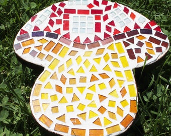 Mushroom Mosaic Mini Table