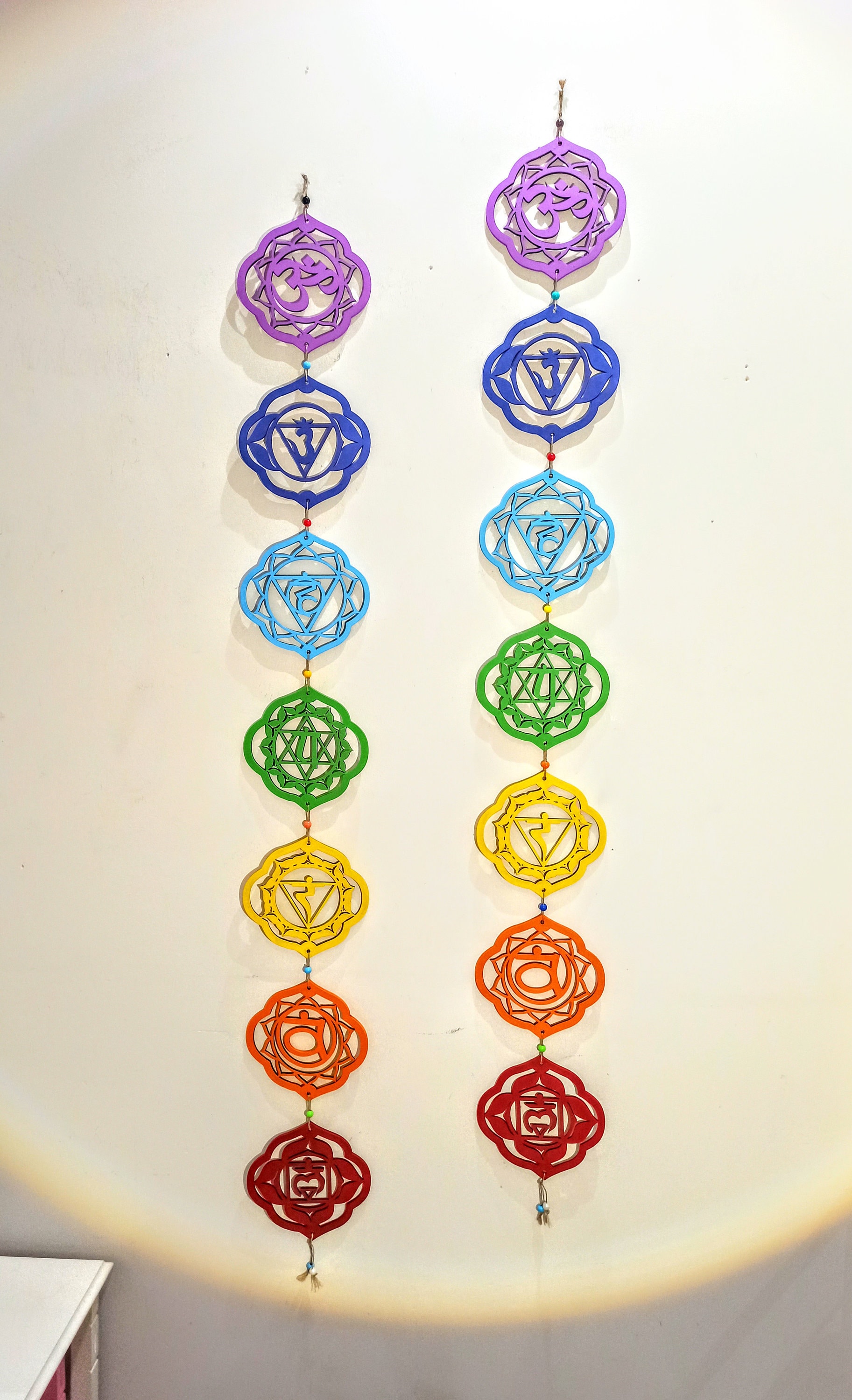 7 Chakra Wall Hanging Chakras Wall Decor Chakras Toran Etsy Australia