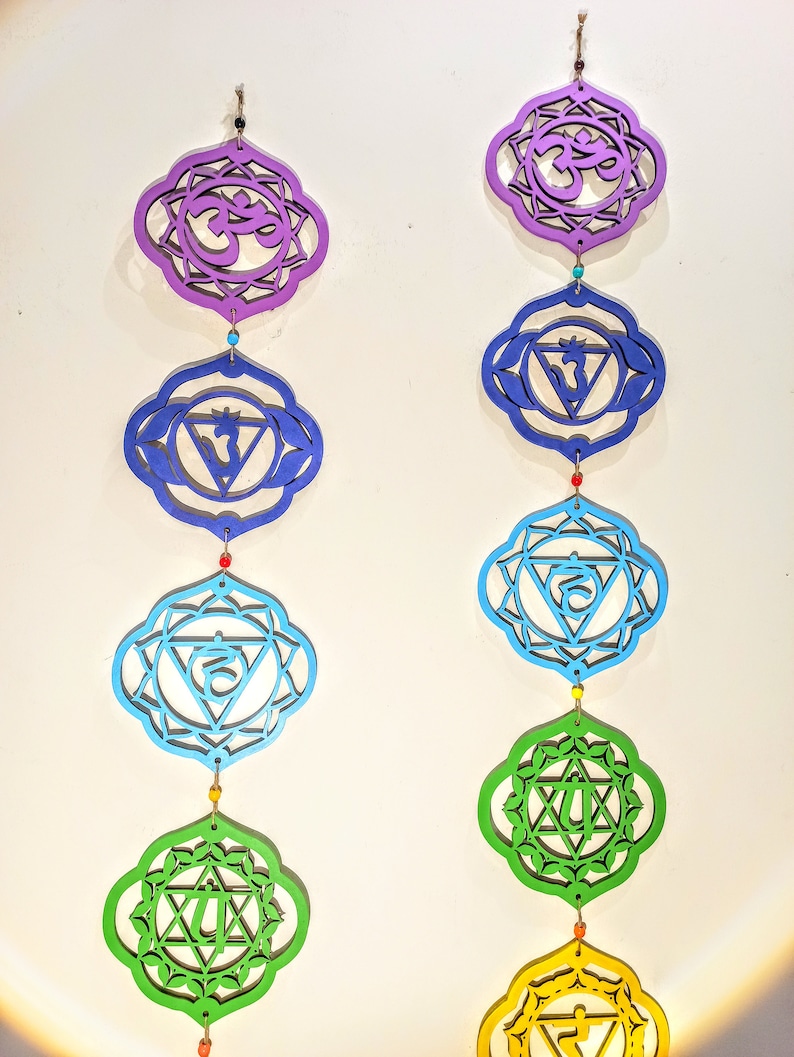 7 Chakra Wall Hanging Chakras Wall Decor Chakras Toran Etsy Australia