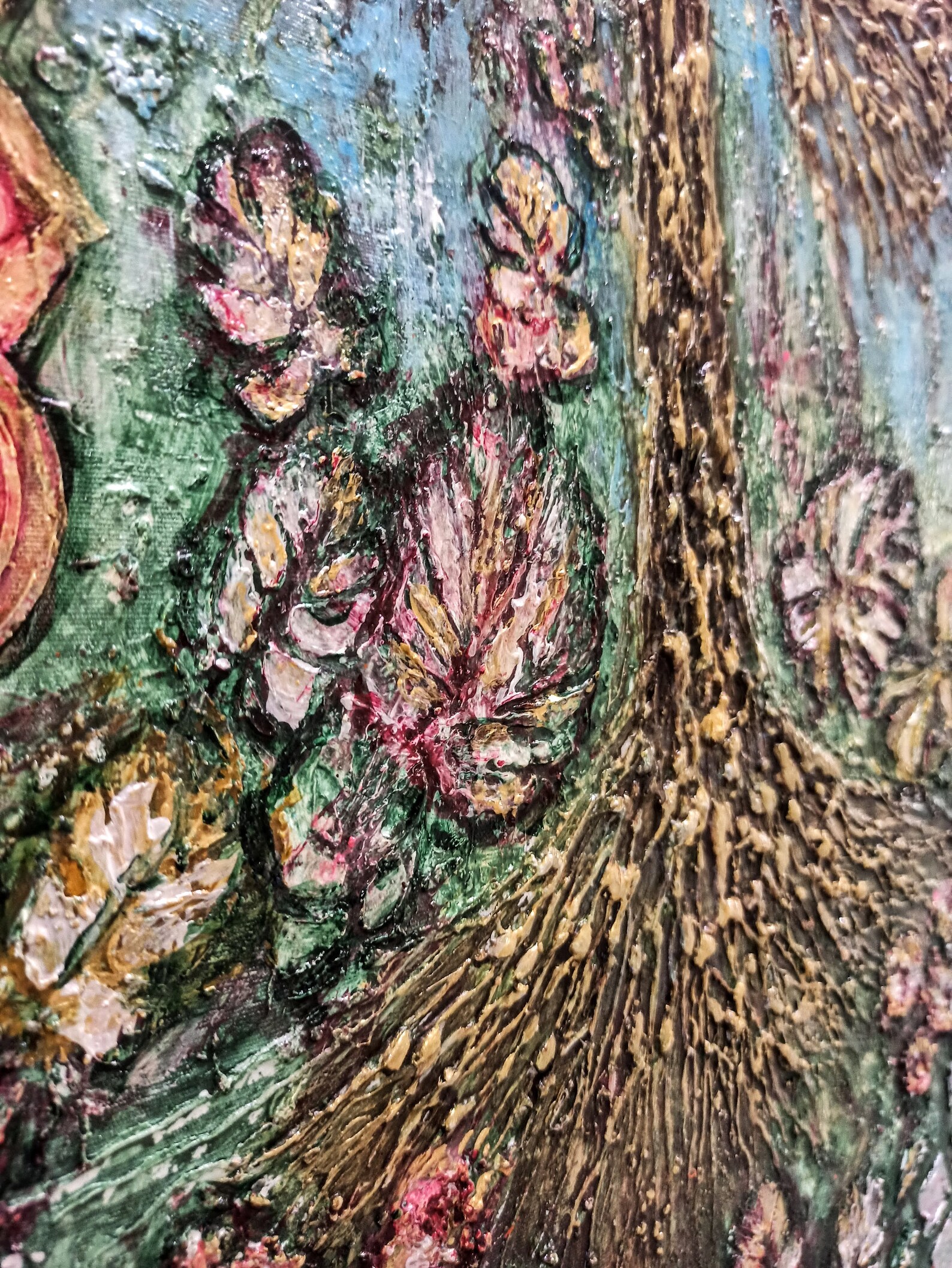 Tree of Life Textured Acrylic Painting on Canvas Original - Etsy