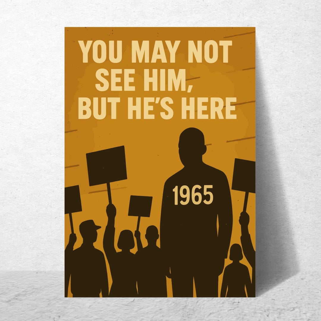 Civil Rights Protest Poster: 1965 March Legacy Art (digital Download ...