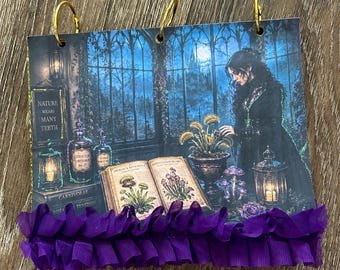 Halloween Junk Journal | Poison Garden Apothecary | Carnivorous Plants | Gothic Botanical  | Handmade Halloween