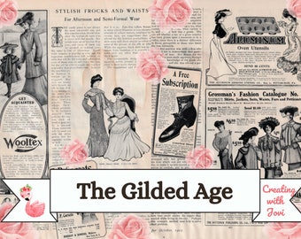 Gilded Age Journal Kit: Vintage Edwardian Ephemera (Digital Download)