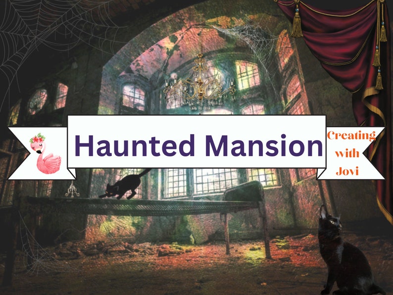 Haunted Mansion Printable Haunted Mansion Junk Journal Kit Haunted Haunted Mansion Printable Haunted Mansion Junk Journal Kit Haunted