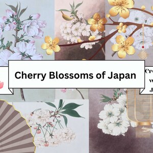 Kirschblüten von Japan Junk Journal Kit, Asiatisches Digital Paper Pack, Vintage Japanisches Printable Kit, Sakura Junk Journal Kit