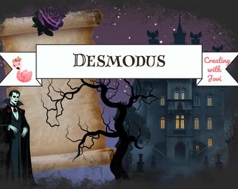 Romantic Vampire Junk Journal Kit: Gothic Printable Collage (Digital Download